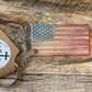 Resin American Flag Keychains