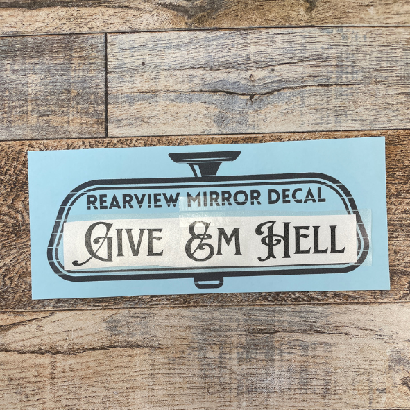 Rearview Mirror Decals