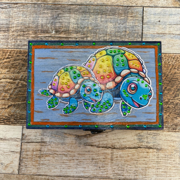 Hand Painted and Decorated Treasure Boxes
