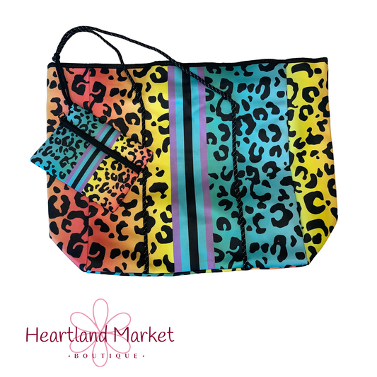 Colorful Leopard Bag
