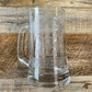 Laser Engraved Glass Beer Mugs