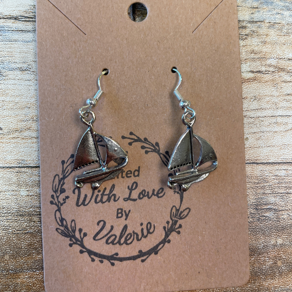 Transportation Inspired Silver Earrings