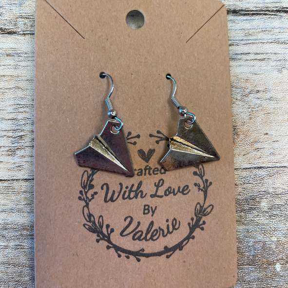 Transportation Inspired Silver Earrings