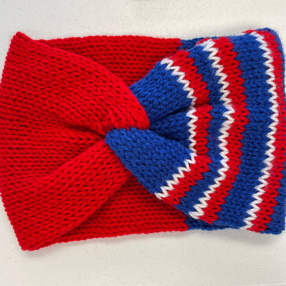 Large Knitted Ear Warmers