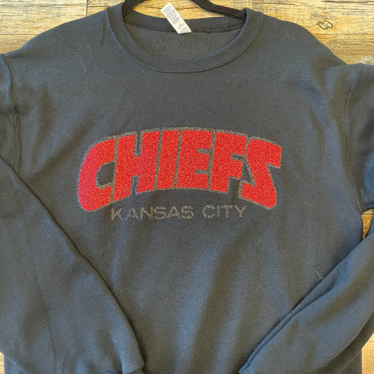 Chiefs Kansas City Black Crew Sweater