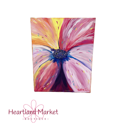Colorful Flower Canvas Painting