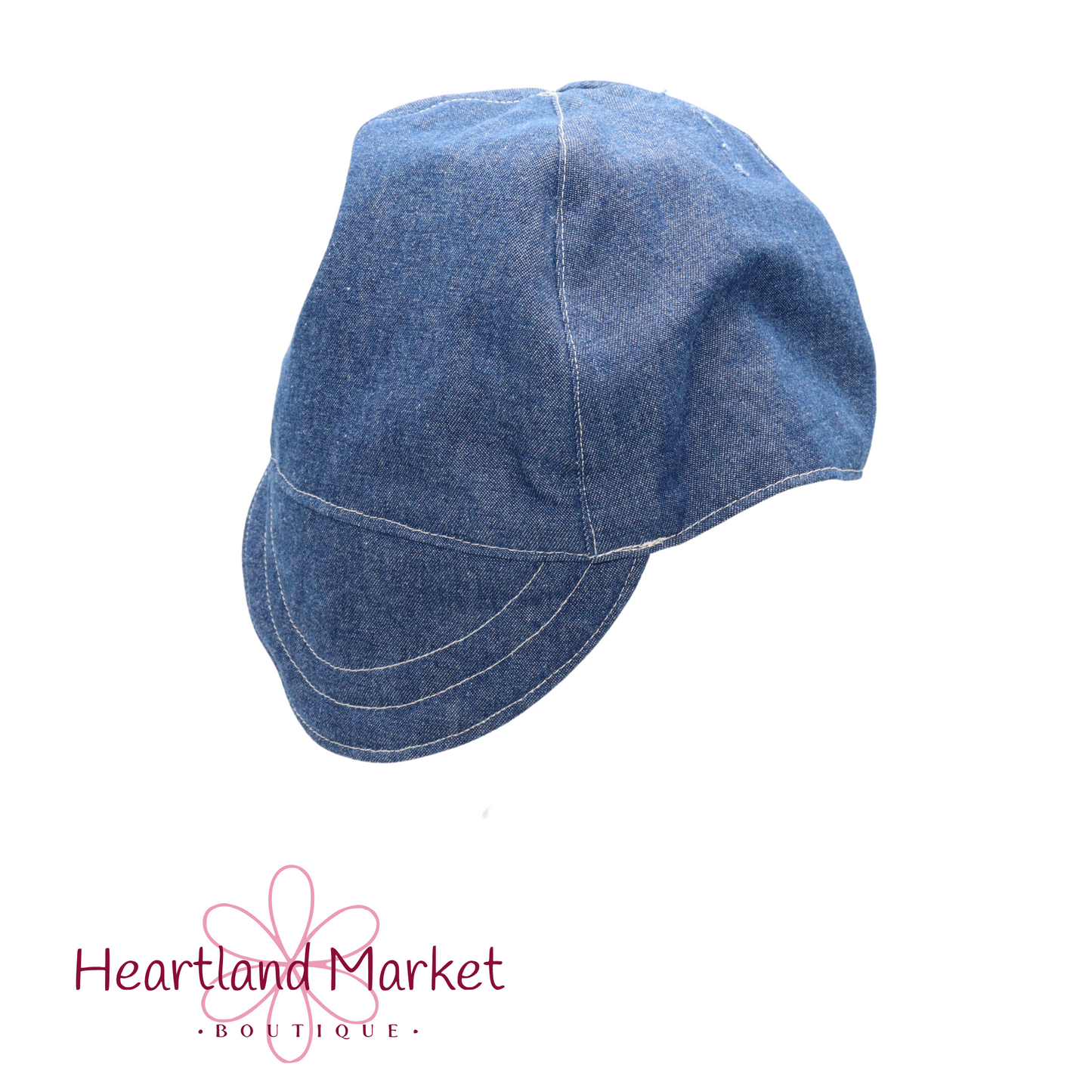 Blue jean material welding cap 100% cotton