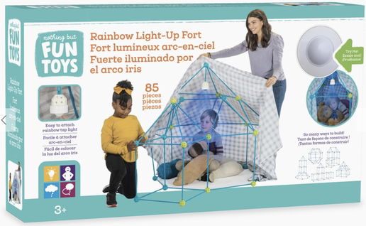 Fort Building Kit with Rainbow Light