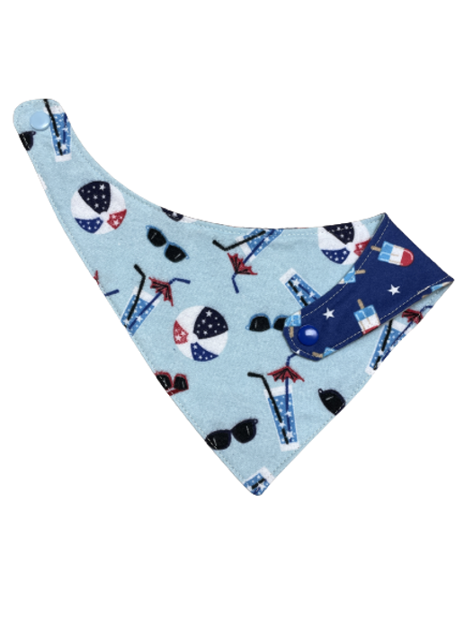 Fun Pattern Bandana Bibs -0-6 Months