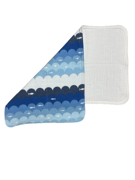 Double Sided Burp Cloth- Diaper Cloth Backing