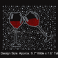 Wine Glass Spray Design